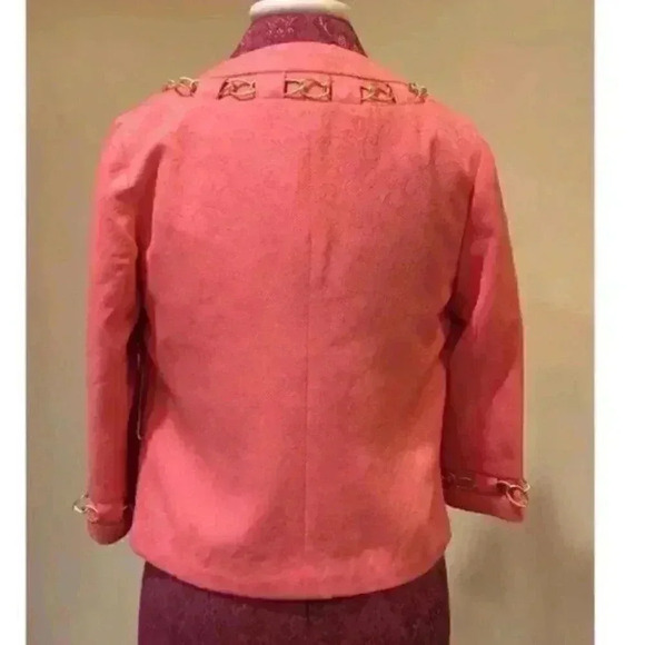 New Jade by Melody Tam S Coral Chainlink Jacket - Picture 5 of 8